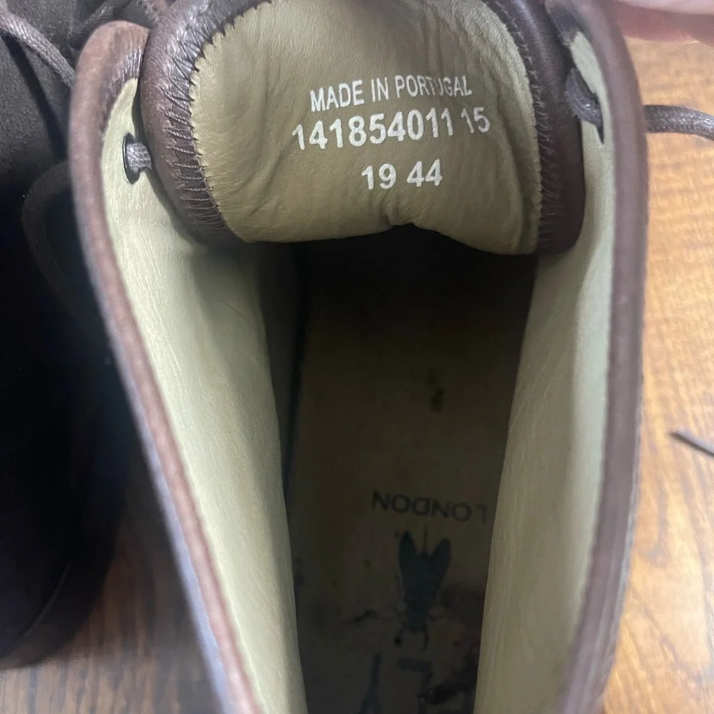 Fly London Melm Dark‎ Brown Suede Chukka Boots Mens EU 44 Made in Portugal